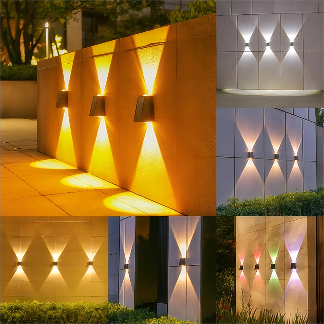 Solar Up And Down Glow Wall Light - Hocozy