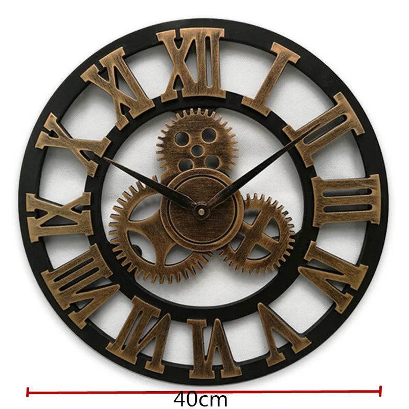 Retro Industrial Style Wall Clock - Hocozy