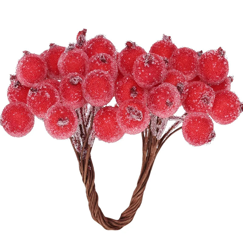 Mini Simulation Holly Berries For Christmas Party Decor - Hocozy