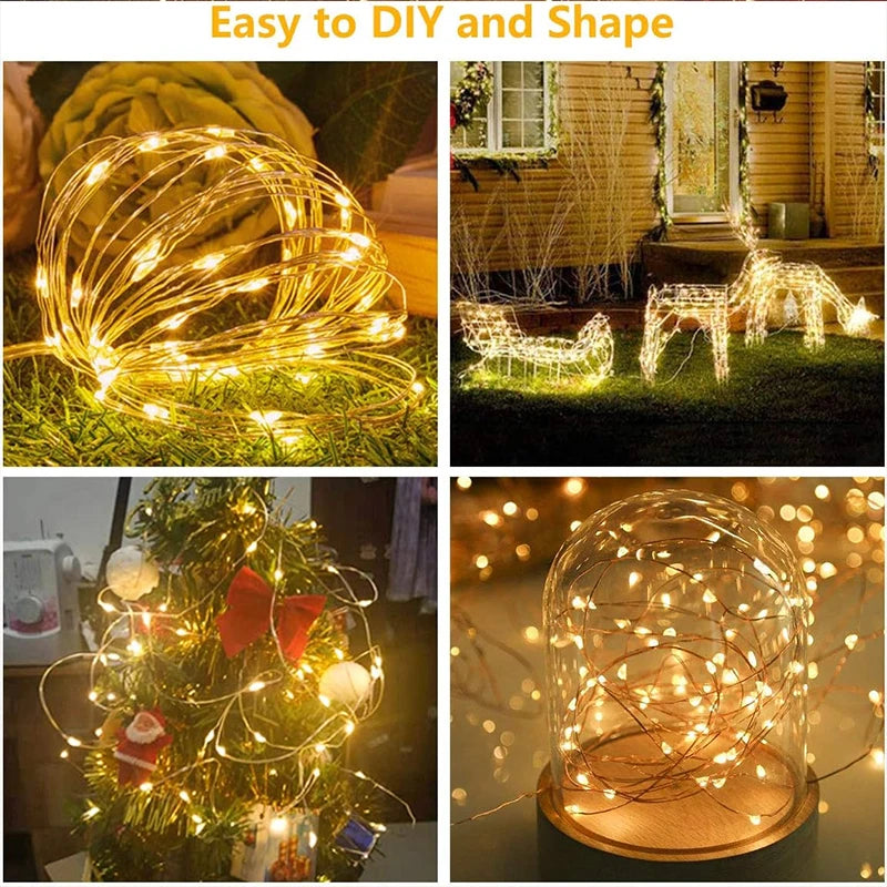 3M 8 Mode LED String Lights for Holidays and Parties - Hocozy