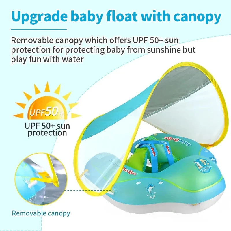 Baby Swimming Float with Sunshade - Hocozy