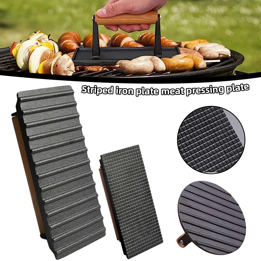 Heavy-Duty Meat Press for BBQ with Handle - Hocozy