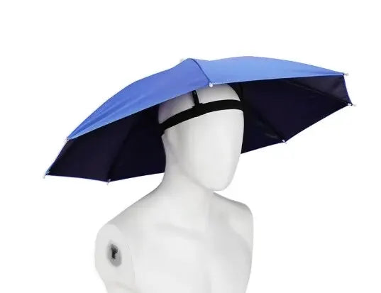 Head WearingUmbrella For Men And Women Outdoor Folding Sunny Umbrella Outdoor Sunshade Windproof Umbrella, Folding Hat Umbrella - Hocozy 