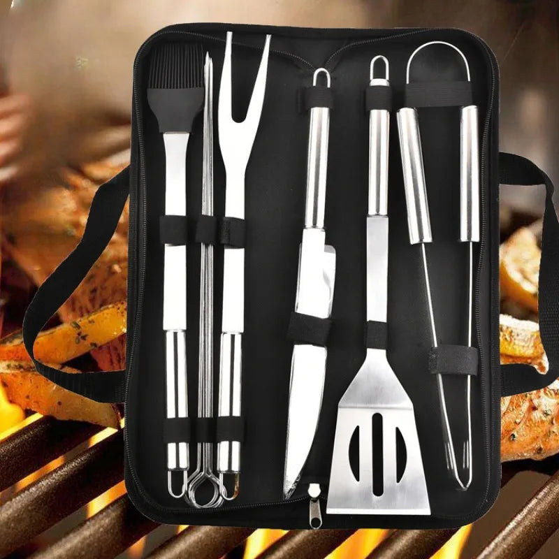 BBQ Tool Set with Storage Bag - Hocozy