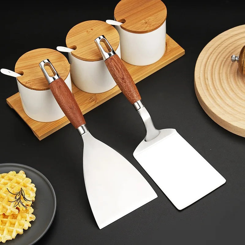 Wood Handle Spatula for BBQ - Hocozy