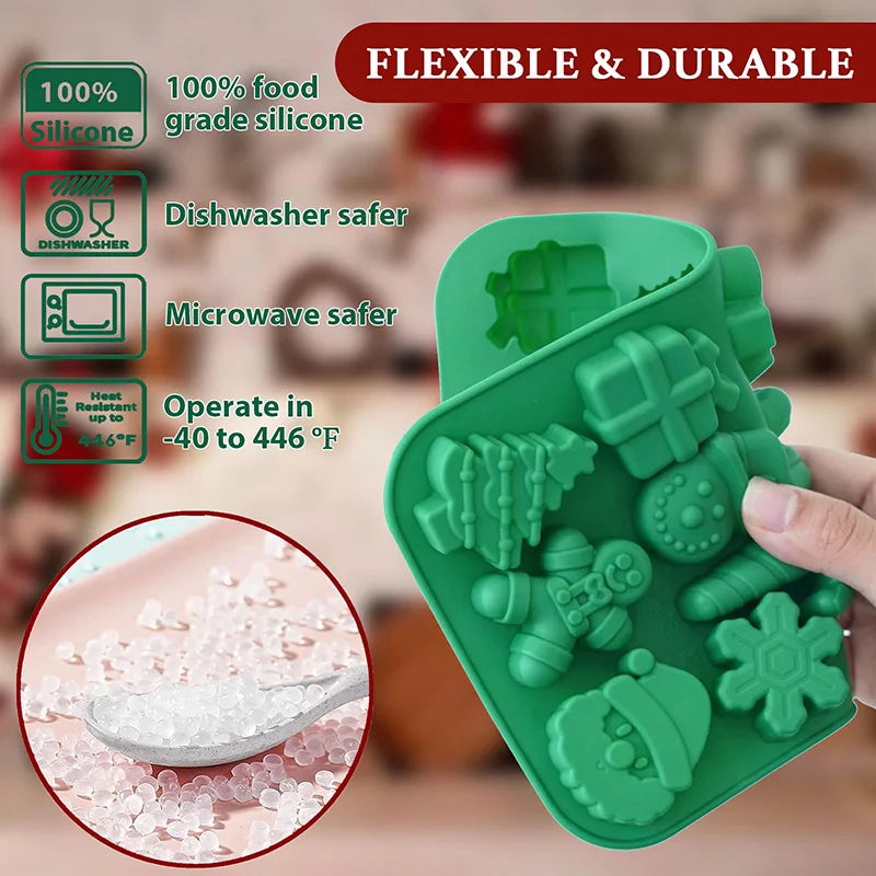 Christmas Silicone Chocolate Molds for Candy Baking - Hocozy