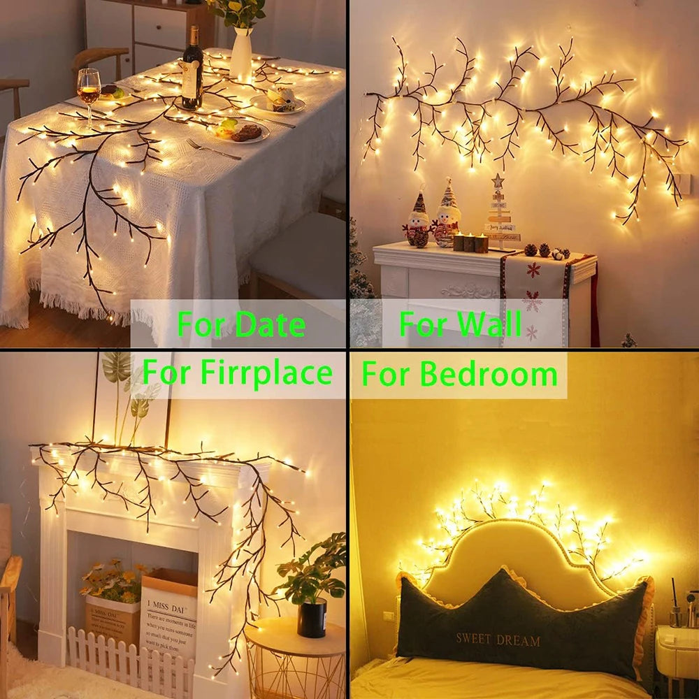 Bendable Willow Vine lights - Hocozy