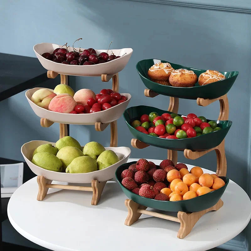 Table Plates with Separate Sections for Fruits - Hocozy