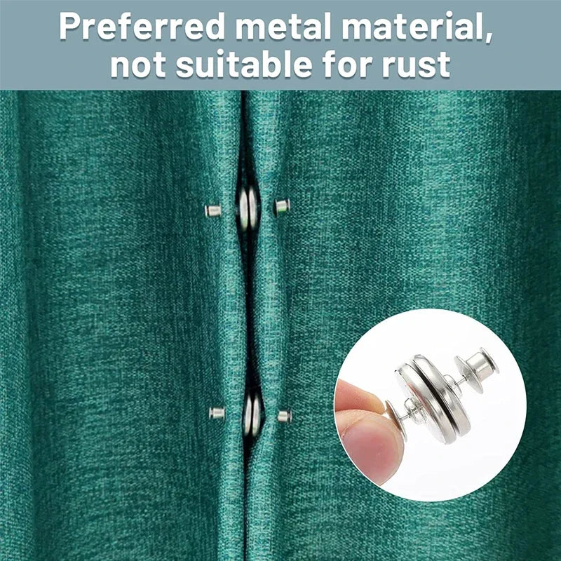 Metal Magnetic Curtain Button Holders - Hocozy