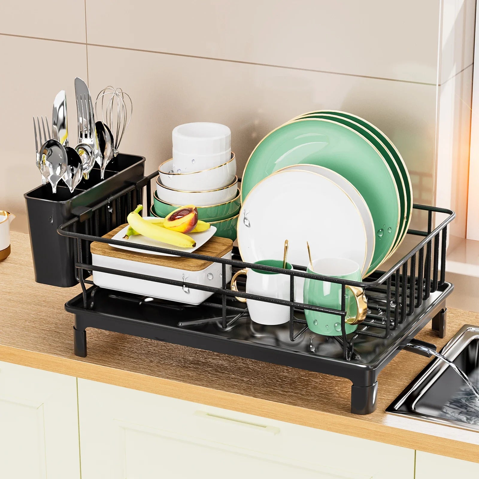 Black Dish Drying Rack - Hocozy