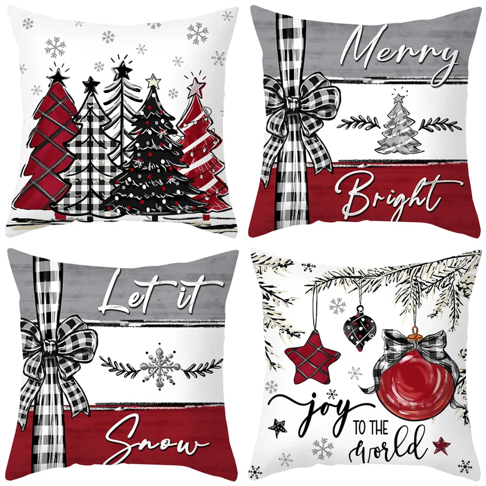 Christmas Pillow Cover 2025 Holiday Decoration - Hocozy