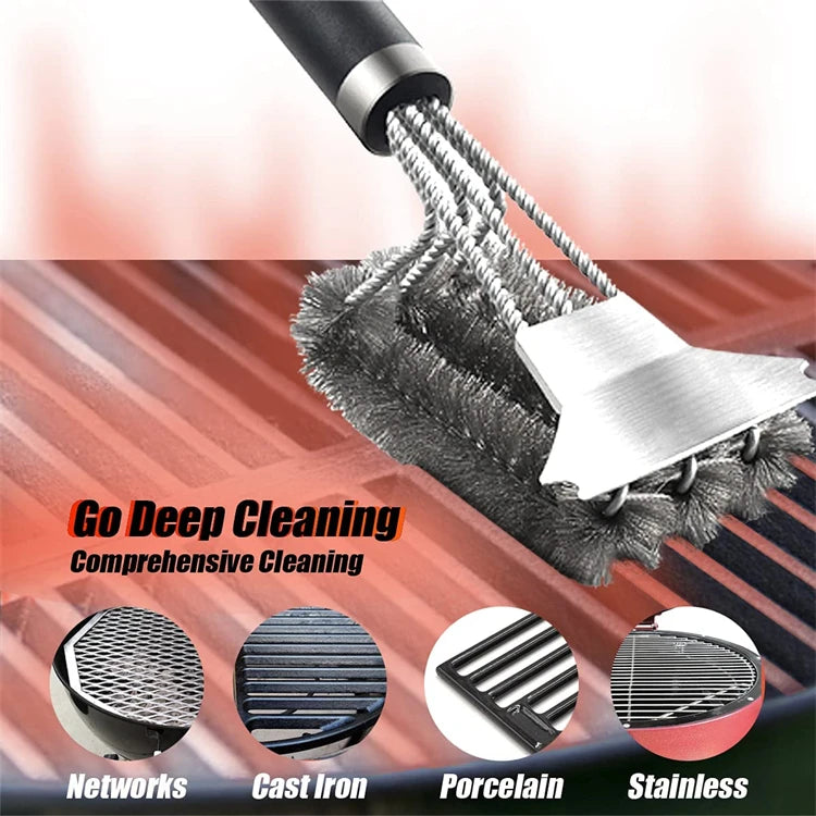 Safe Grill Brush with Long Handle - Hocozy