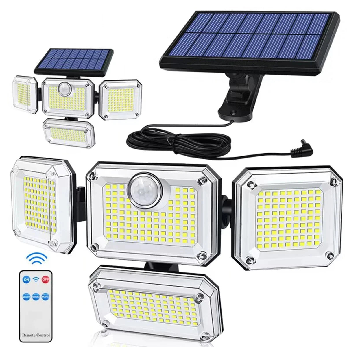 333 Led Solar Lamp with Motion Sensor - Hocozy