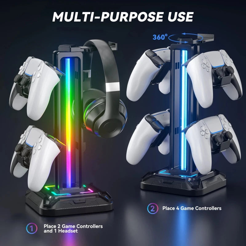 RGB Stand for Headphones and Controllers - Hocozy