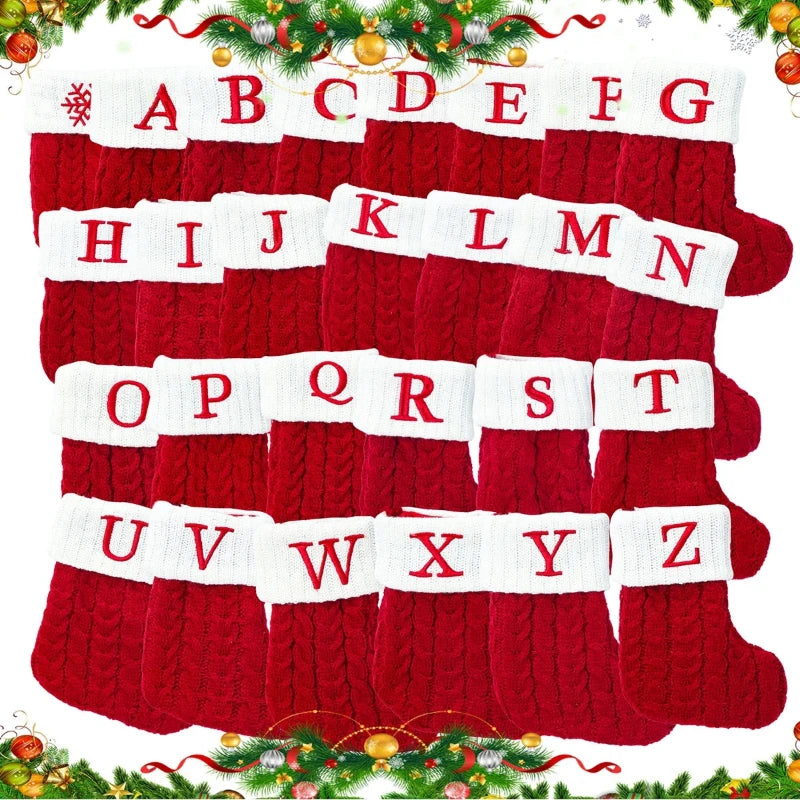 Christmas Socks with Letters - Hocozy