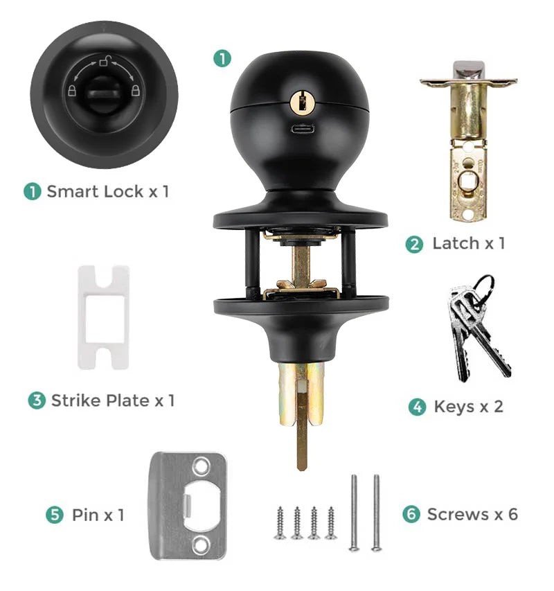 Biometric Fingerprint Smart Door Lock - Hocozy