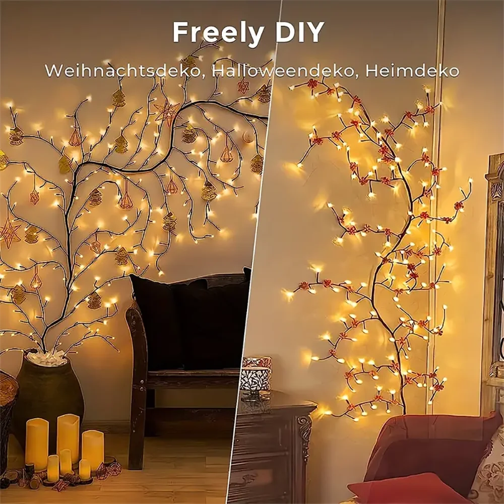 Bendable Willow Vine lights - Hocozy