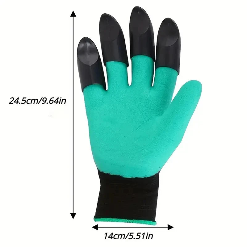 2PCSpair Garden Gloves with Claws - Perfect for Digging, Planting, Weeding, Seeding - Protects Nails and Fingers Essential Ga - Hocozy 