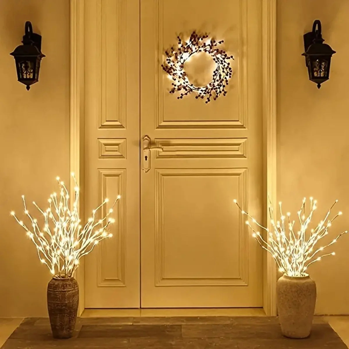 White Birch Branch Light with 20 LEDs - Hocozy