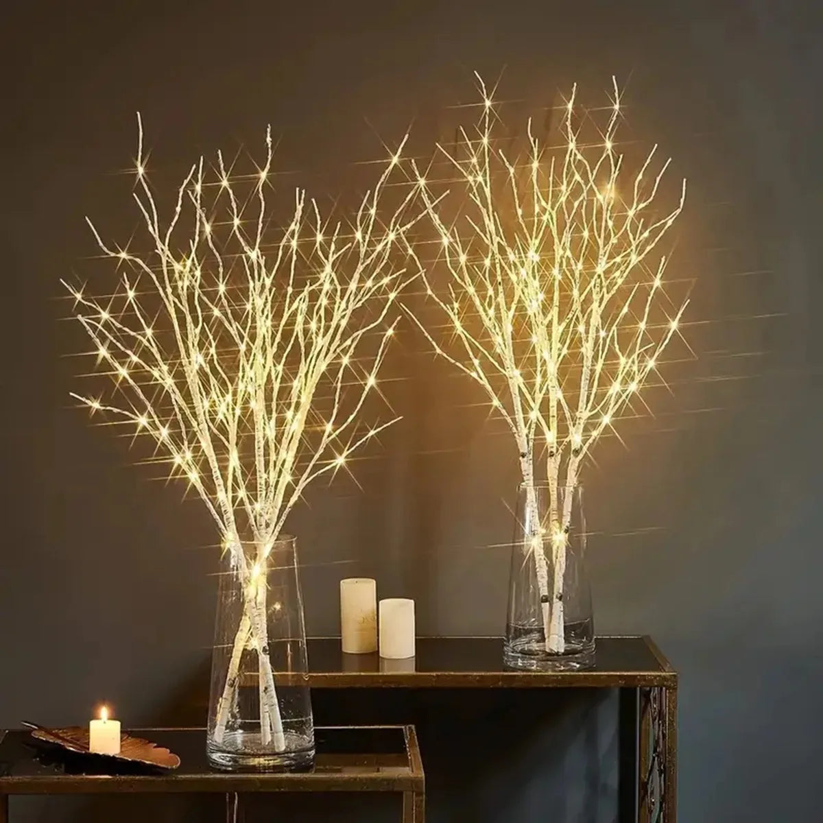 White Birch Branch Light with 20 LEDs - Hocozy