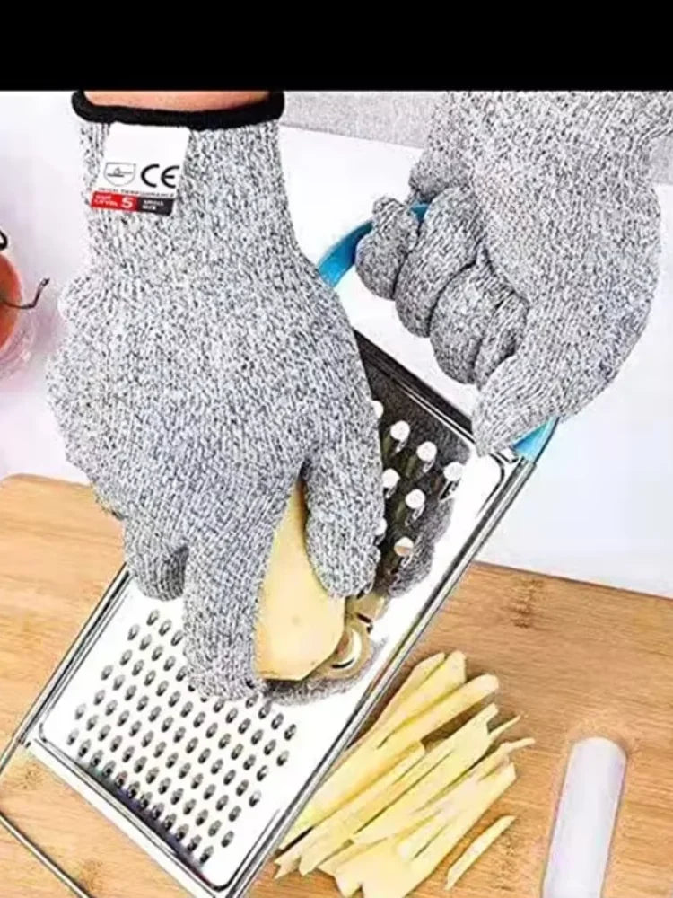 Levels Anti-cut Gloves Labor Protection Supplies Kitchen Construction Glass Anti-cut Injury Resistant Wear Resistant Gardening - Hocozy 