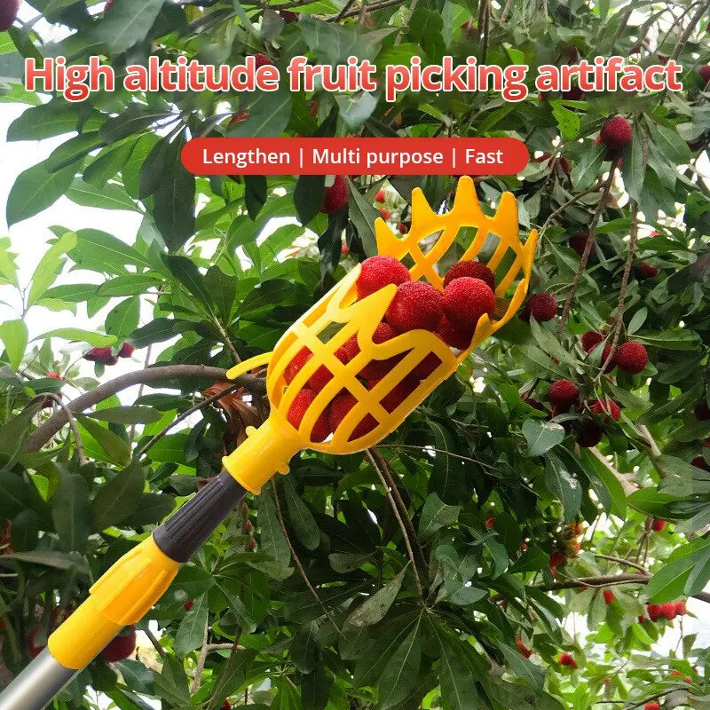 Farm Garden Picking DeviceGarden Tools Deep Basket Fruit Picker Head Convenient Fruit Catcher Apple Peach Picking - Hocozy 