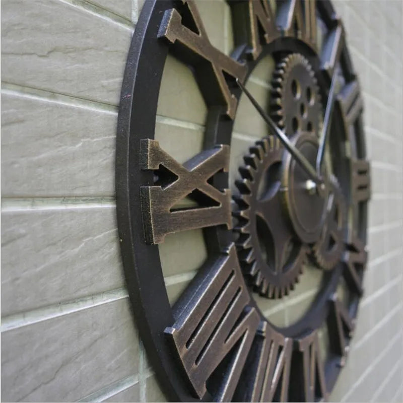 Retro Industrial Style Wall Clock - Hocozy