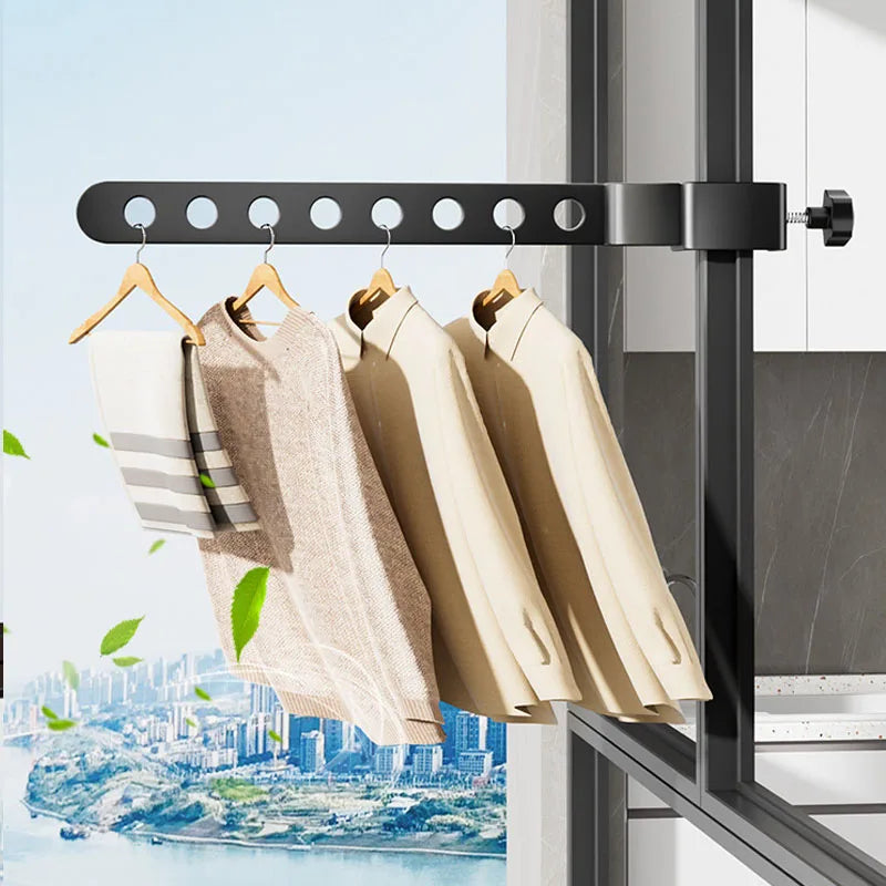 Rotatable Aluminum Clothes Rack - Hocozy