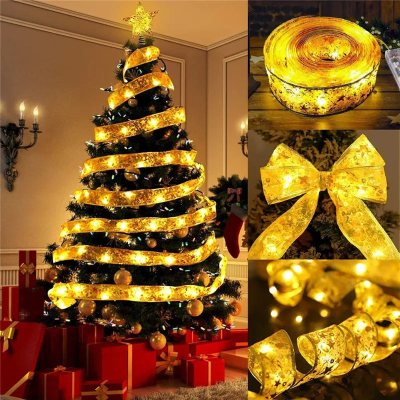 Ribbon LED Lights for Christmas Tree - Hocozy