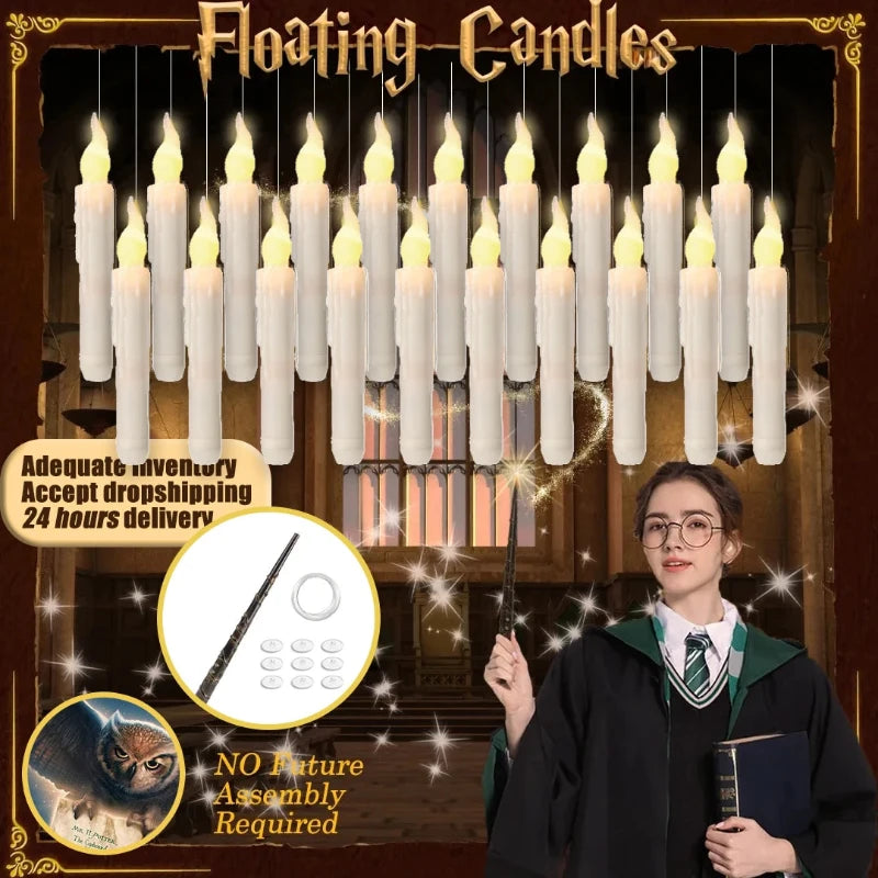 Magic Floating LED Candles with Remote Control - Hocozy