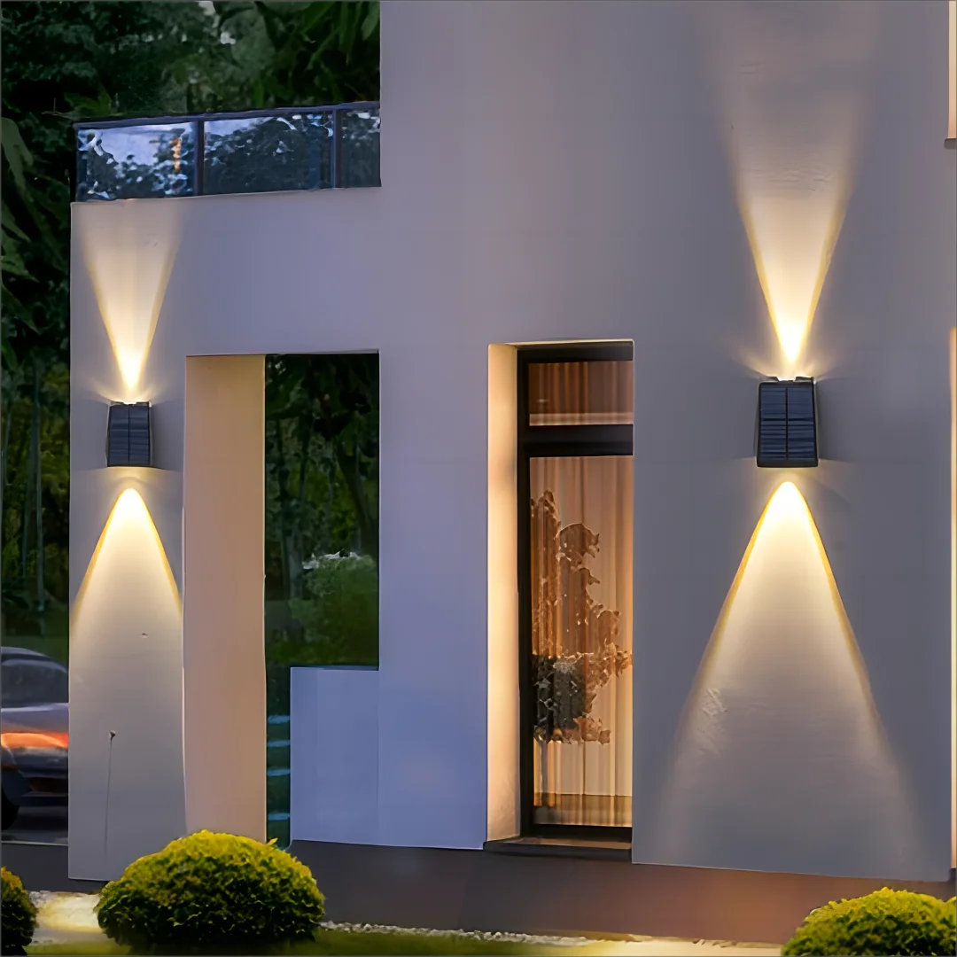 Solar Up And Down Glow Wall Light - Hocozy