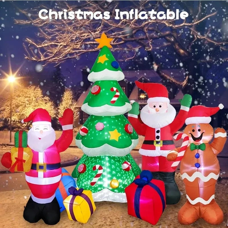 Christmas Inflatable Decoration with Lights for Your Yard - Hocozy