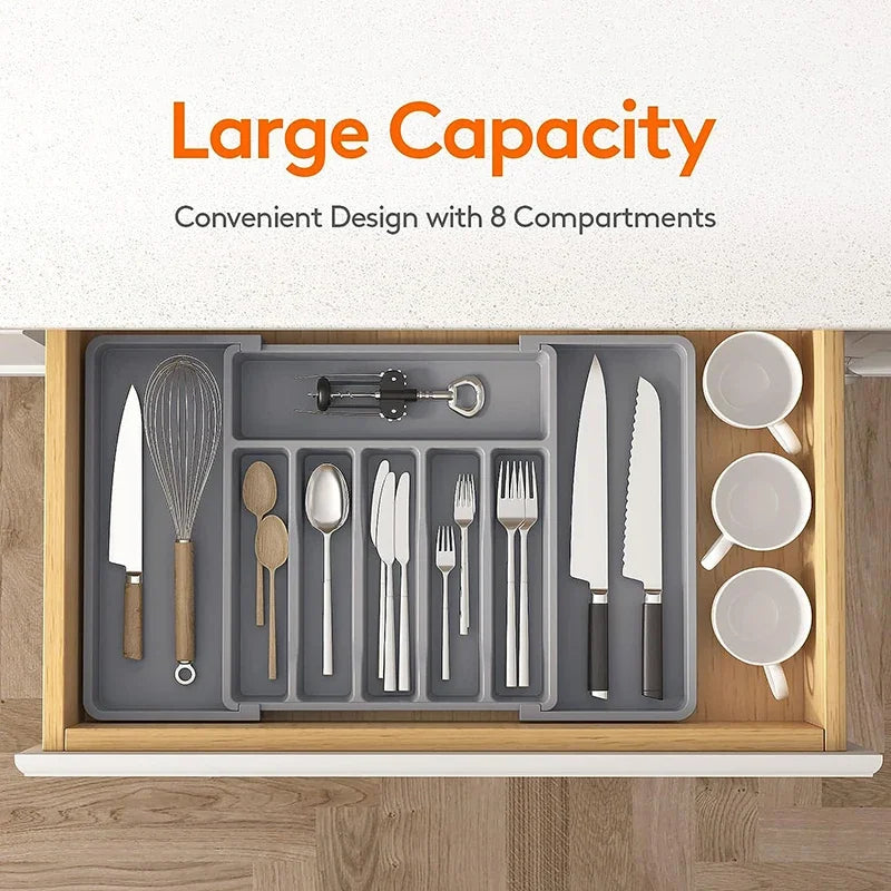 Expandable Cutlery Drawer Organizer - Hocozy