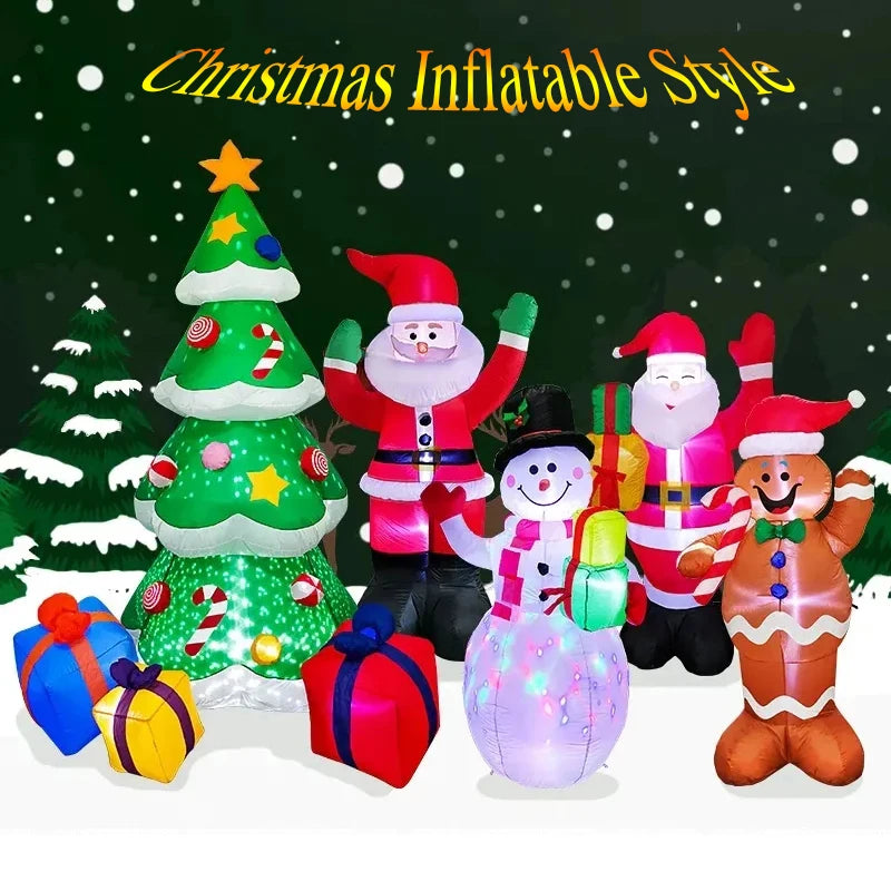 Christmas Inflatable Decoration with Lights for Your Yard - Hocozy