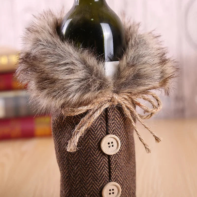 Christmas Wine Bottle Cover - Hocozy