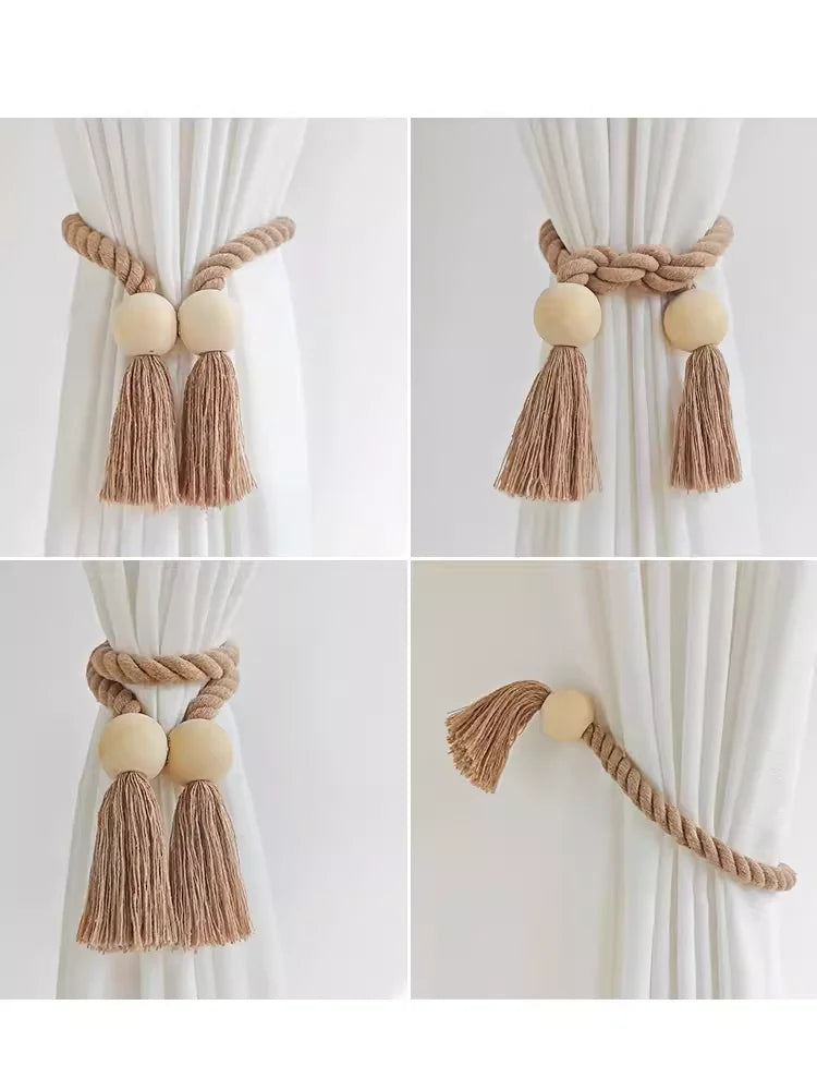 Hand-made Boho Style Curtain Magnetic Holder - Hocozy