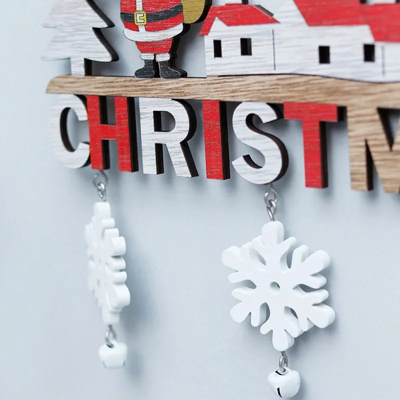 Wooden Christmas Pendants for door, wall, or Christmas tree - Hocozy