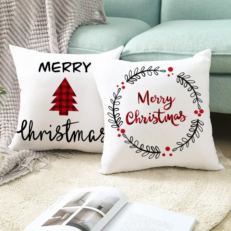 Christmas Pillow Cover 2025 Holiday Decoration - Hocozy