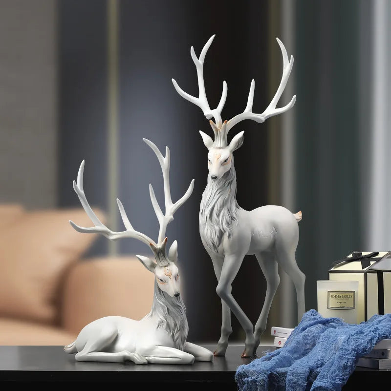 Fancy Deer Statue for Home Decoration - Hocozy