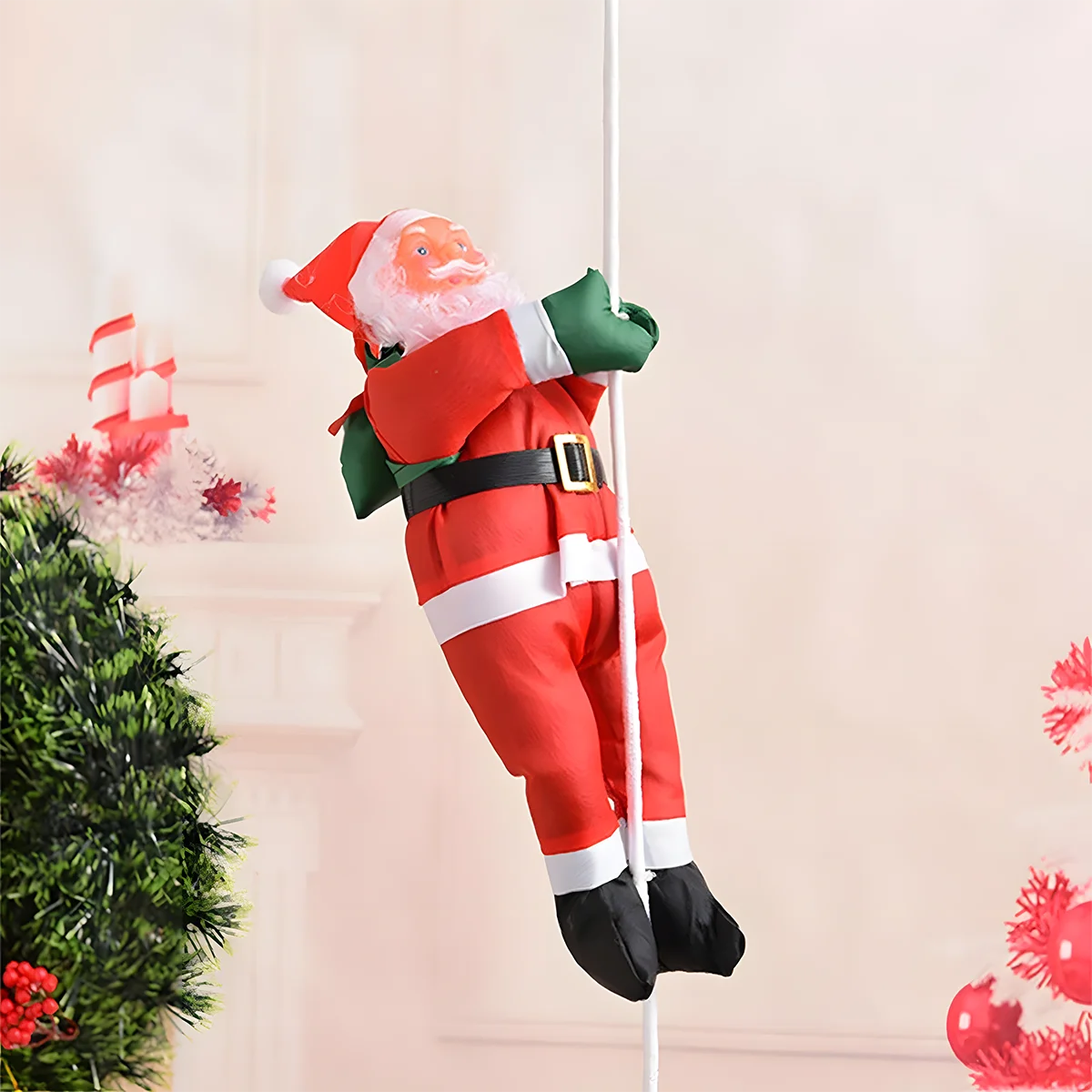 Santa Claus Climbing Ladder Christmas Decoration - Hocozy