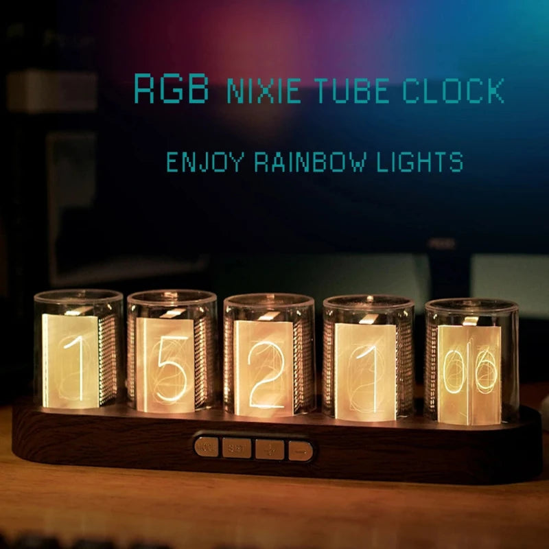 Digital RGB LED Glows Lights Clock - Hocozy