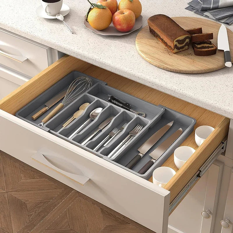 Expandable Cutlery Drawer Organizer - Hocozy