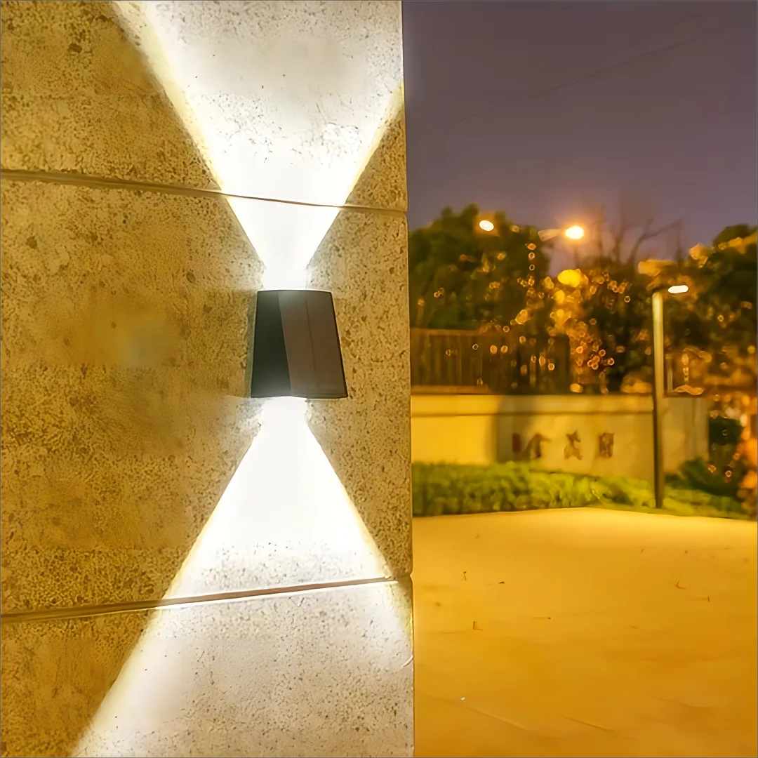 Solar Up And Down Glow Wall Light - Hocozy