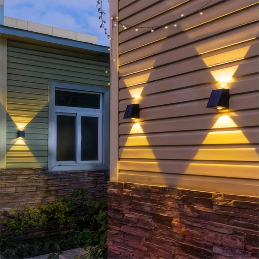 Solar Up And Down Glow Wall Light - Hocozy