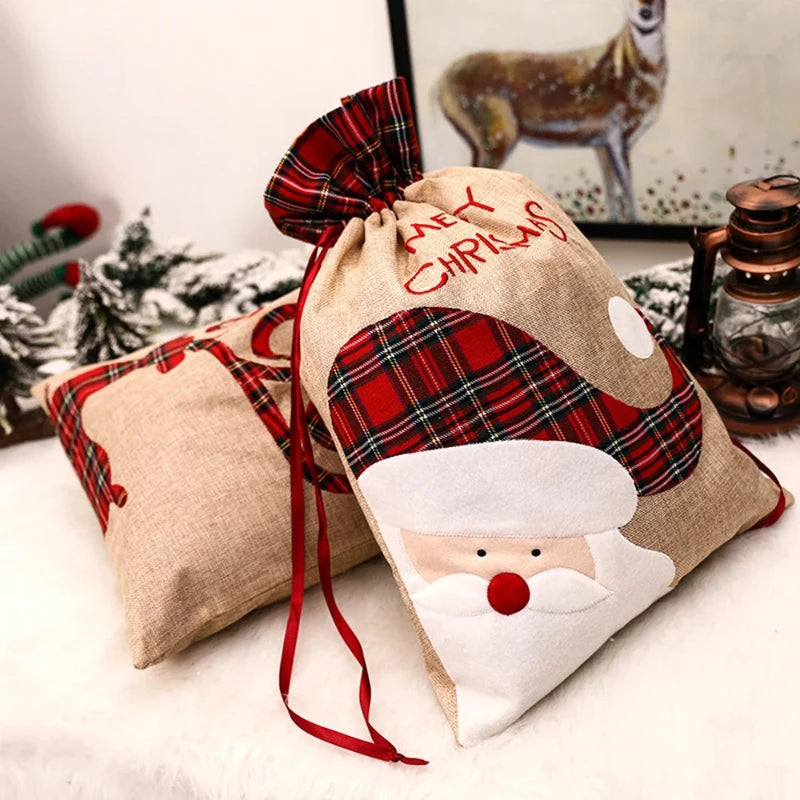 Large Christmas Gift Bag with Drawstring - Hocozy