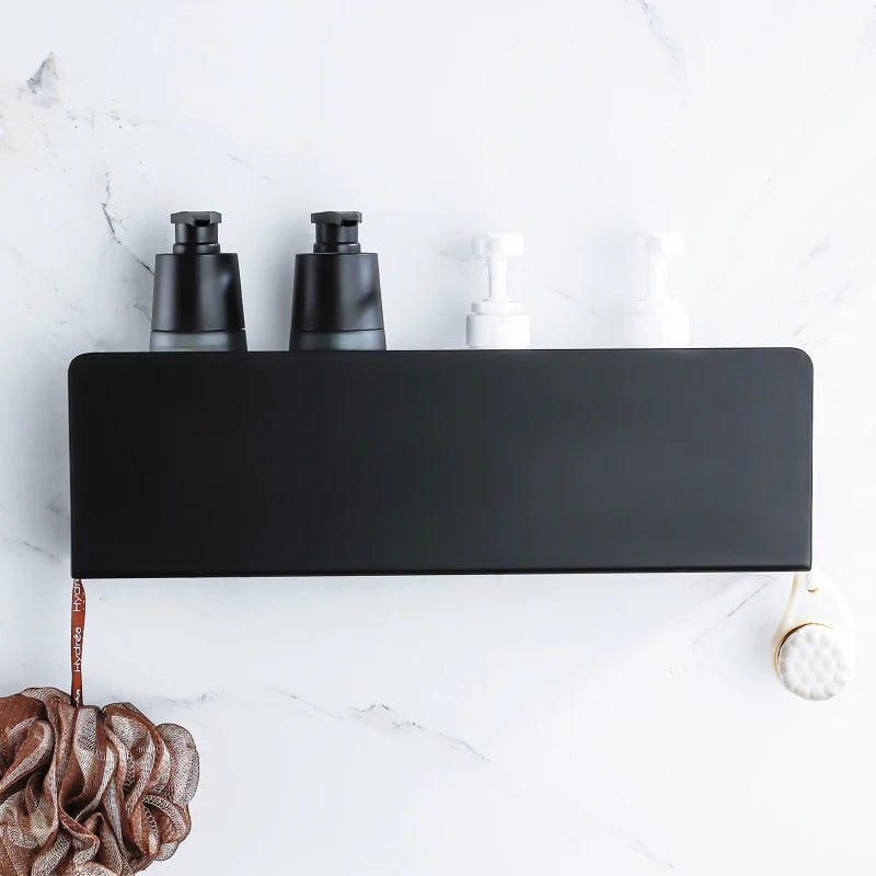 Modern Black Bathroom Shelf - Hocozy