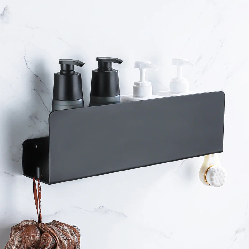 Modern Black Bathroom Shelf - Hocozy