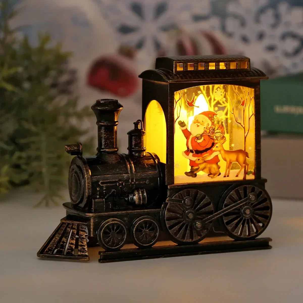 LED Night Lights - Christmas Vintage Train Lamp - Hocozy