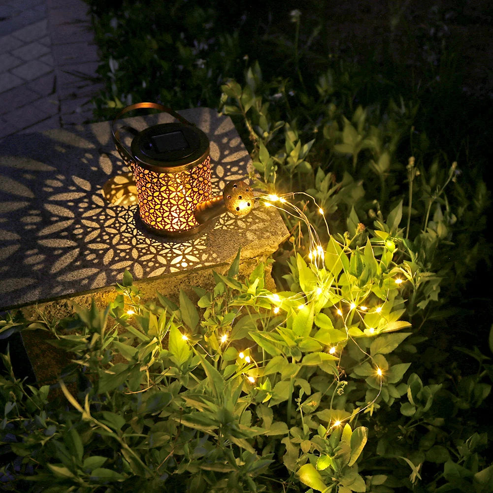 Solar Iron Star Shower Lamp - Hocozy