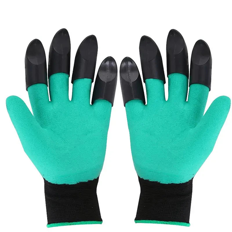 2PCSpair Garden Gloves with Claws - Perfect for Digging, Planting, Weeding, Seeding - Protects Nails and Fingers Essential Ga - Hocozy 